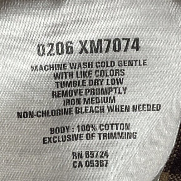 Columbia Button Up Plaid Shirt Men’s XL Cotton Reds Orange Long Sleeve Outdoors - Picture 7 of 10